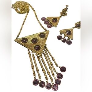 Goldette Vintage necklace and earring set